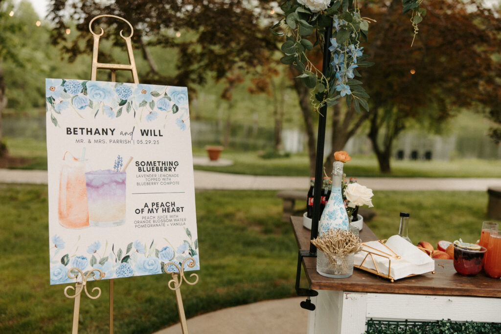 French Honey Hospitality Bar Setup