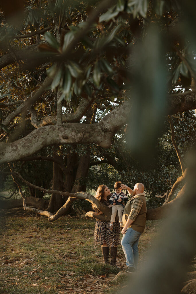 Family photos at Maymont Park