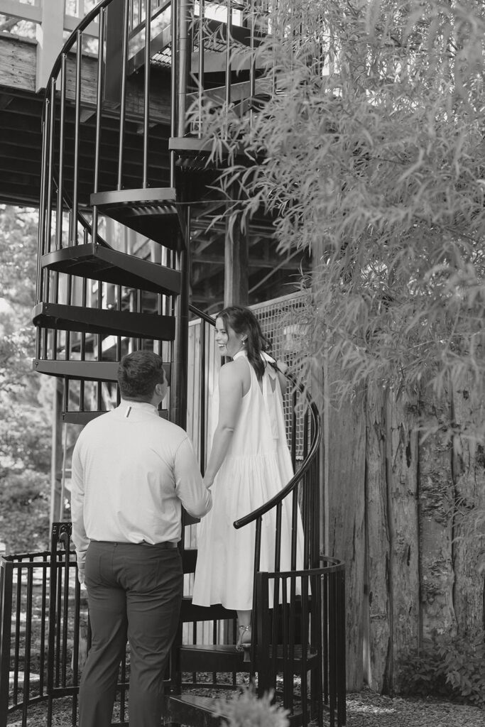 Richmond Va garden engagement session