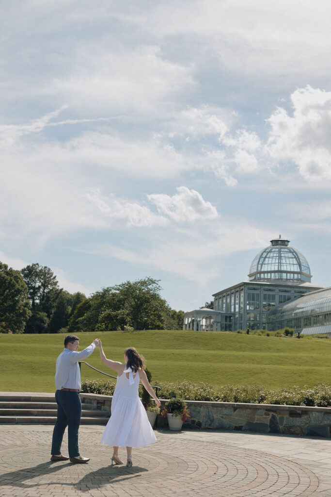Richmond Va garden engagement session