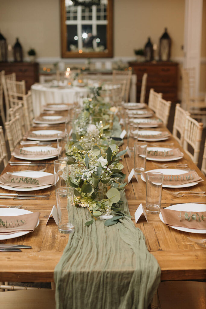 Wedding reception at The Mill At Fine Creek by a Virginia Wedding Photographer