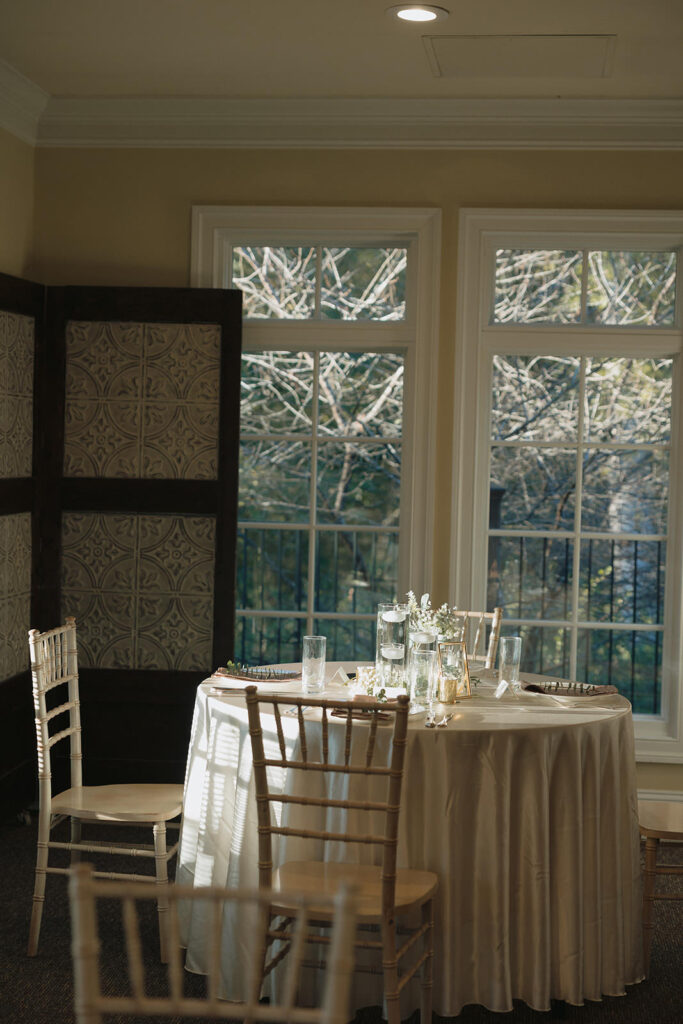 Wedding reception at The Mill At Fine Creek by a Virginia Wedding Photographer