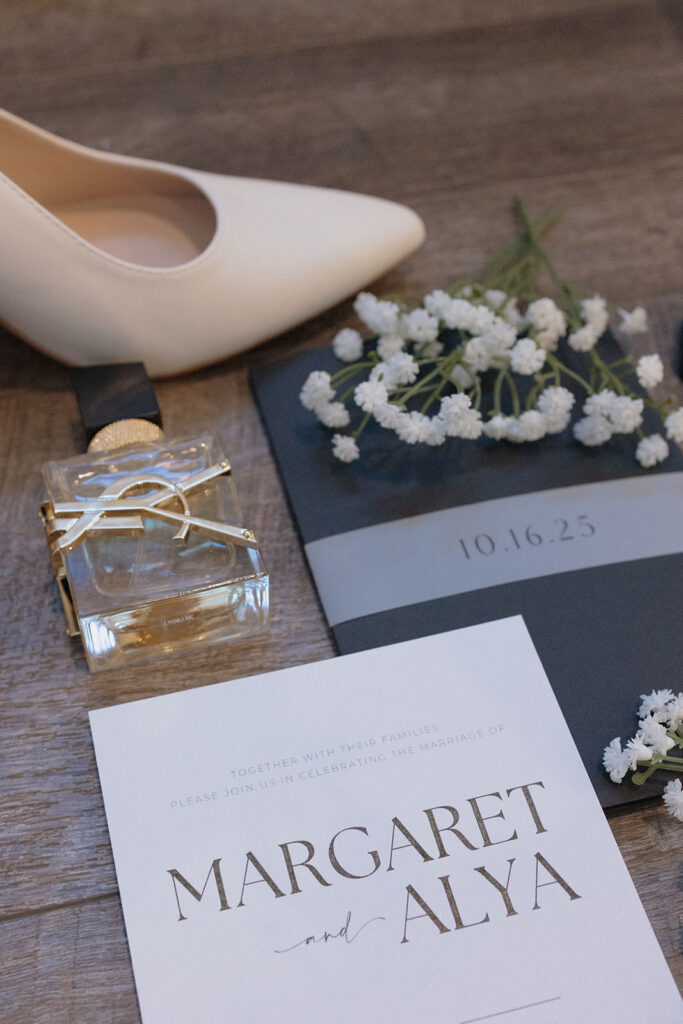flatlay design virginia wedding photographer