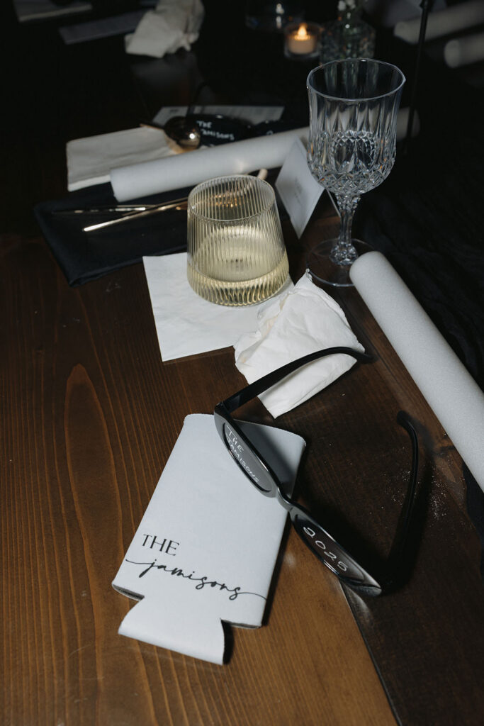Reception flatlay virginia wedding photographer